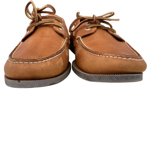 Sperry Top Sider Authentic Original 2 Eye Boat Deck Shoe Brown Leather Mens 12M - Picture 6 of 8